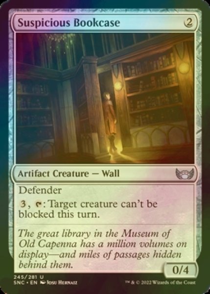 Photo1: [FOIL] Suspicious Bookcase 【ENG】 [SNC-Artifact-U] (1)