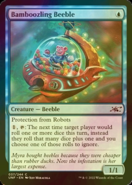 Photo1: [FOIL] Bamboozling Beeble 【ENG】 [UNF-Blue-C] (1)