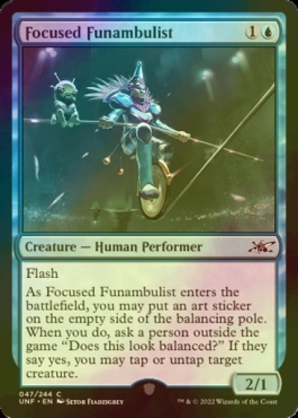 Photo1: [FOIL] Focused Funambulist 【ENG】 [UNF-Blue-C] (1)