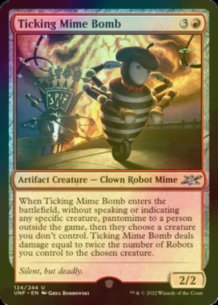 Photo1: [FOIL] Ticking Mime Bomb 【ENG】 [UNF-Red-U] (1)