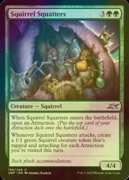 Photo1: [FOIL] Squirrel Squatters 【ENG】 [UNF-Green-U] (1)