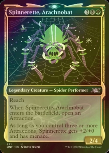 Photo1: [FOIL] Spinnerette, Arachnobat (Showcase) 【ENG】 [UNF-Multi-U] (1)